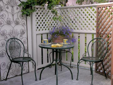 Outdoor sitting area