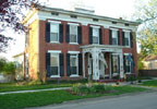 This National Register Federal style home overlooking the Ohio River was once the home of poet James Tandy Ellis. 