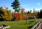 Parkman, Maine Bed and Breakfast: We offer five rooms, each with a queen bed, private bath, satellite TV and deck. The great room has TV, VCR, areas for reading, visiting or simply relaxing and enjoying the warmth from the fireplace.