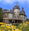 Stillwater, Minnesota (MN) Bed & Breakfast: Built in 1878, this towering 4-story lumber baron's mansion still retains the finest in Victorian design: ornately carved oak fireplace, interior shutters that fold into 18 inch thick walls, and two stately towers with magnificent views of the St. Croix Valley. Each of the guestrooms is spacious and quiet, with their own private baths. All of our rooms have whirlpools and fireplaces. The large double parlor is yours to read, relax or play the grand piano. Our 4-course breakfast awaits you in the formal dining room or you may choose to have breakfast brought to your room.