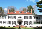 Trumansburg, New York (NY) Bed & Breakfast: The luxury bedrooms at Juniper Hill Bed & Breakfast are all freshly renovated preserving the original layout and detailing of the mansion. The rooms feature hardwood floors, oriental carpets, rich fabrics, historic colors, turn of the century decor and original period art. The Gourmet Breakfast at Juniper Hill is always plentiful and imaginative, served each morning in our formal dining room with fireplace or large sunny enclosed three-season porch.
