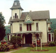Cohocton, New York (NY) Bed and Breakfast: Just a few minutes from the charming village of Naples a charming Victorian, Ambroselli's Villa Serendip Bed and Breakfast offering four charming rooms for guests. A full breakfast is always served at your convenience. Our elegant and upscale Victorian villa is located in New York's Finger Lakes Region, just off I-390 and only a few minutes from Naples. If you enjoy serenity, youll love the beautiful countryside surrounding the Villa Serendip any season!