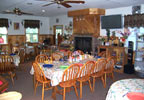 Greeley, Pennsylvania (PA) Bed & Breakfast: We have 12 hotel rooms with one Queen-size bed or two twin-size beds. We serve breakfast, lunch and dinner, American and European food, in our dining room with 46 seats or outside during summer time. The 16 seat bar has a large selection of fine liquors, wines and beers (American and European.