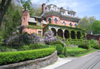 High atop exclusive Packer Hill in the historic district of Jim Thorpe, stands an impressive edifice whose imposing facade could have been taken from a gothic novel. The Harry Packer Mansion was constructed in 1874 of local brick and stone and New England sandstone with cast iron trim. 